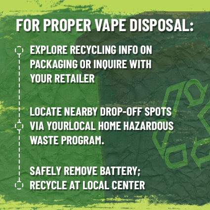 Proper vape disposal instructions